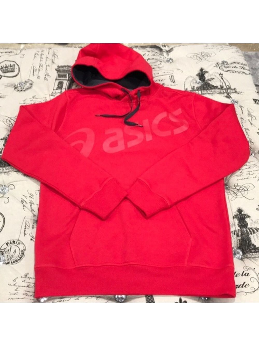 ASICS Red Club Pullover Hoodie
